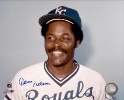 AUTOGRAPHED photo DAVE NELSON KC Royals