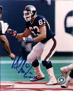 Autographed KARL NELSON New York Giants photo