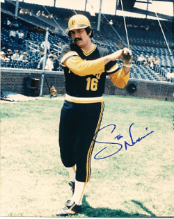 AUTOGRAPHED STEVE NICOSIA 8X10 Pittsburgh Pirates photo