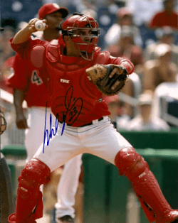 Autographed WIL NIEVES 8x10 Washington Nationals Photo