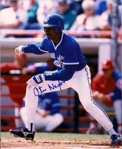Autographed  OTIS NIXON 8x10 Toronto Blue Jays Photo