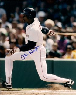 AUTOGRAPHED OTIS NIXON 8x10 Boston Red Sox photo