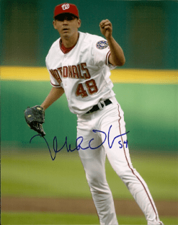 Autographed MIKE O'CONNOR Washington Nationals Photo