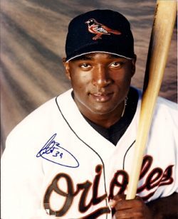 AUTOGRAPHED  photo CALVIN PICKERING Baltimore Orioles