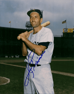 AUTOGRAPHED JIMMY PIERSALL 8X10 Washington Senators