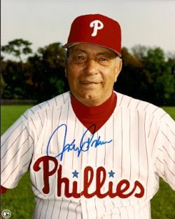AUTOGRAPHED JOHNNY PODRES 8x10 Philadelphia Phillies Photo