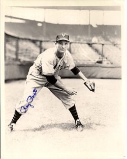 AUTOGRAPHED RAY POAT New York Giants Photo