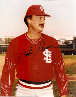 AUTOGRAPHED TED POWER St. Louis Cardinals photo