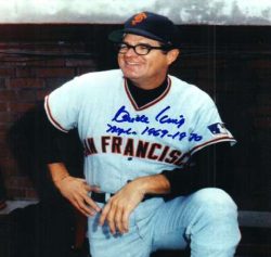 AUTOGRAPHED CLYDE KING San Francisco Giants Photo