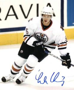 Autographed LADISLAV SMID EDMONTON OILERS Photo