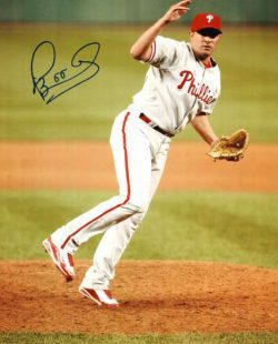 AUTOGRAPHED DANYS BAEZ 8x10 Philadelphia Phillies Photo