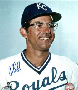 AUTOGRAPHED COOKIE ROJAS 8x10 Kansas City Royals Photo