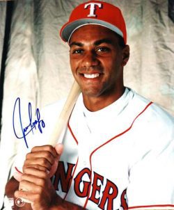 AUTOGRAPHED JUAN GONZALEZ 8x10 Texas Rangers Photo
