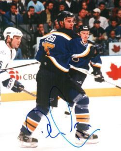 Autographed DANIEL CORSO 8X10 St. Louis Blues Photo