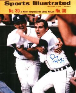 AUTOGRAPHED  photo DENNY MCLAIN Detroit Tigers