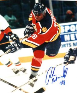 Autographed PETER WORRELL Florida Panthers Photo