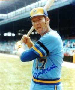 AUTOGRAPHED KEN MCMULLEN photo  Milwaukee Brewers