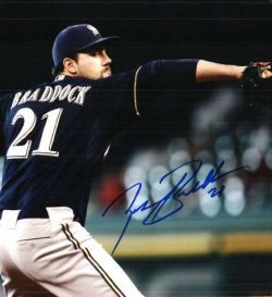 AUTOGRAPHED ZACH BRADDOCK photo  Milwaukee Brewers