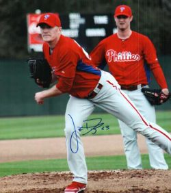 AUTOGRAPHED JAKE DIEKMAN photo Philadelphia Phillies