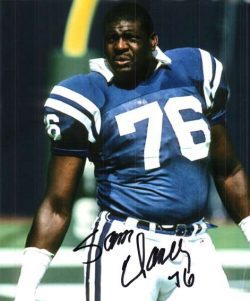 Autographed SAM CLANCY 8X10 Baltimore Colts photo