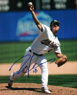 AUTOGRAPHED RICH HARDEN 8x10 Oakland A's Photo