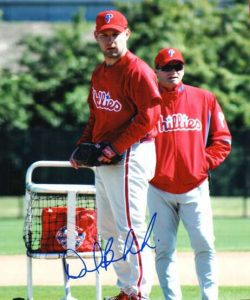 AUTOGRAPHED DAVE BORKOWSKI 8x10 Philadelphia Phillies photo