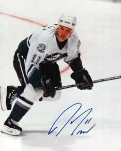 Autographed JEFF FRIESEN Anaheim Ducks Photo