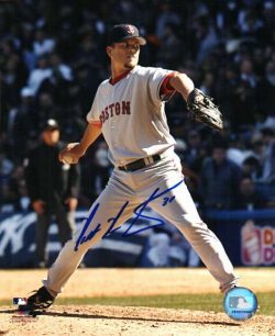 AUTOGRAPHED MATT MANTEI 8X10  Boston Red Sox photo