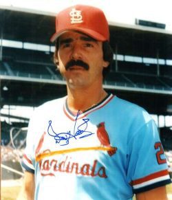 AUTOGRAPHED DON HOOD St. Louis Cardinals photo