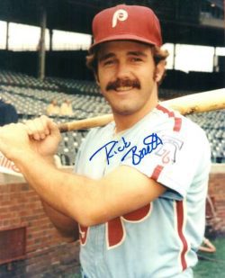 AUTOGRAPHED RICK BOSETTI 8x10 Philadelphia Phillies photo