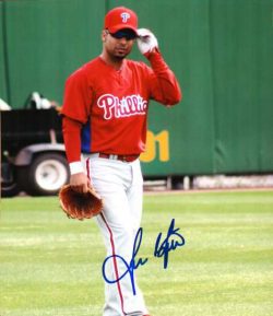 AUTOGRAPHED JUAN CASTRO 8x10 Philadelphia Phillies Photo