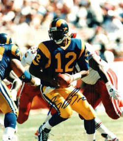 AUTOGRAPHED TONY BANKS photo St Louis Rams