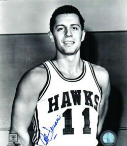 AUTOGRAPHED AL FERRARI 8x10 St. Louis Hawks photo
