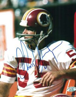 Autographed CHRIS HANBURGER 8x10 Washington Redskins Photo