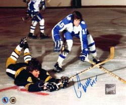 Autographed PAT BOUTETTE  Maple Leafs  photo