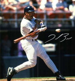 AUTOGRAPHED DEREK BELL San Diego Padres photo