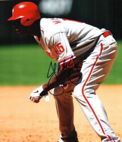 AUTOGRAPHED JOHN MAYBERRY JR photo  Philadelphia Phillies