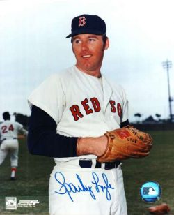 AUTOGRAPHED SPARKY LYLE 8x10 Boston Red Sox photo