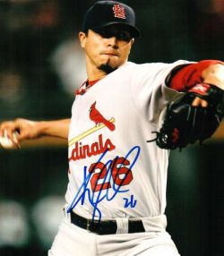 AUTOGRAPHED KYLE LOHSE St. Louis Cardinals photo