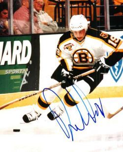 Autographed ROB DIMAIO Boston Bruins  Photo