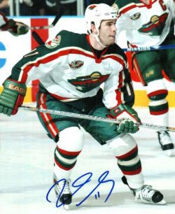 Autographed PASCAL DUPUIS Minnesota Wild Photo