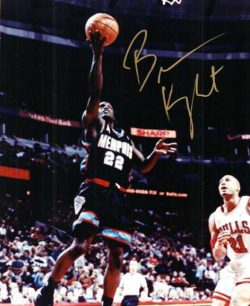 Autographed BREVIN KNIGHT Grizzlies Photo