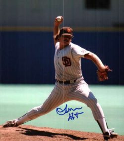AUTOGRAPHED LAMAR HOYT San Diego Padres photo