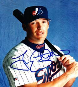 AUTOGRAPHED TRACE COQUILETTE Montreal Expos Photo