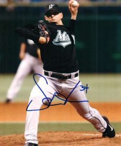 AUTOGRAPHED SCOTT OLSEN 8X10 photo Florida Marlins