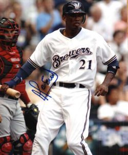 AUTOGRAPHED ALCIDES ESCOBAR 8X10 Milwaukee Brewers Photo