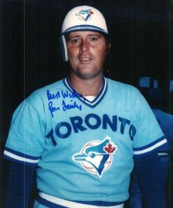 SIGNED RON FAIRLY 8X10 photo Toronto Blue Jays