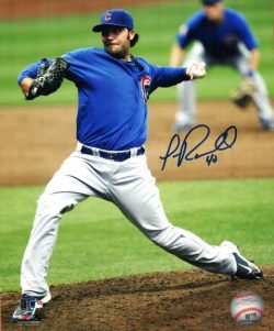 AUTOGRAPHED JAMES RUSSELL 8x10 Chicago Cubs Photo