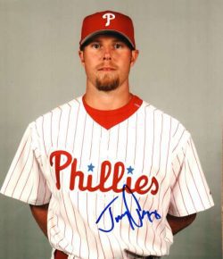 AUTOGRAPHED JEREMY CUMMINGS photo  Philadelphia Phillies