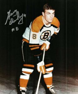 Autographed GARY DORNHOEFER Boston Bruins  Photo